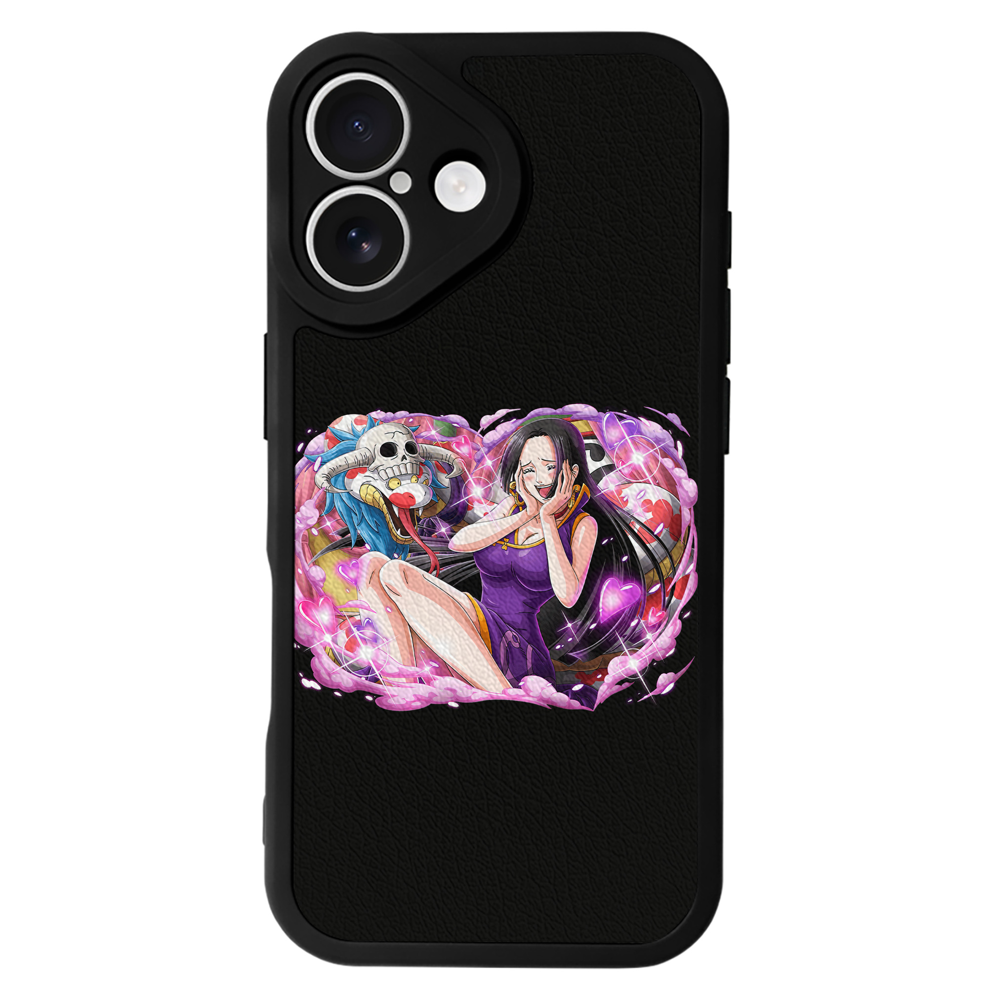 （画像用） ワンピース ボア・ハンコック ONE PIECE Boa·Hancock 【iPhone 16シリーズ対応】シリコンスマホケース（レザー調） 材質：シリコン